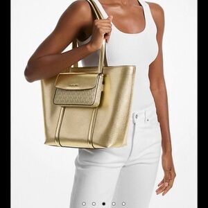 Gold Tote Bag